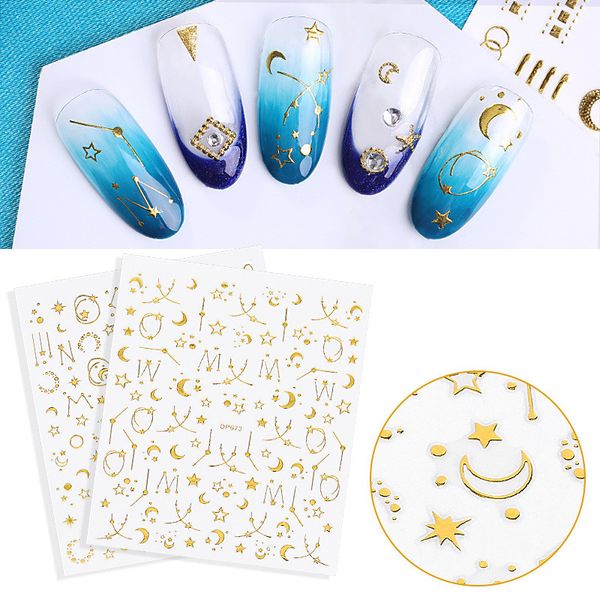 stickers & decals 1 piece rose gold silver 3d nail sticker embossed star moon starry nails adhesive art 2021, Black
stickers & decals 1 piece rose gold silver 3d nail sticker embossed star moon starry nails adhesive art 2021, Black