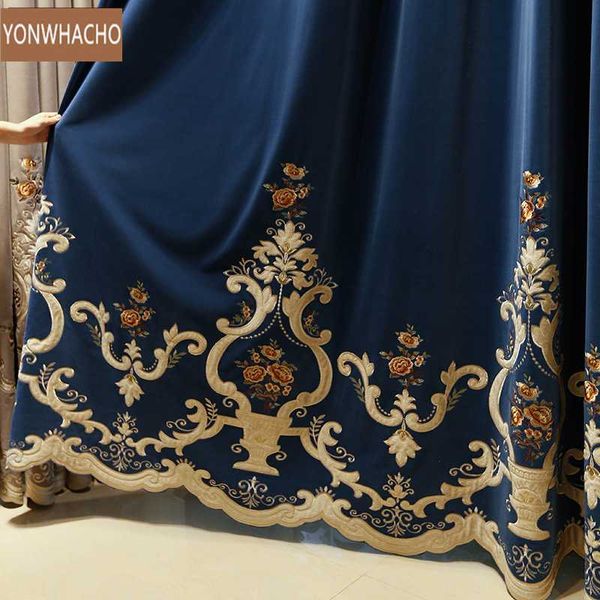 custom curtains luxury upscale villa bedroom velvet embroidery thick blue cloth blackout curtain valance tulle panel b931
custom curtains luxury upscale villa bedroom velvet embroidery thick blue cloth blackout curtain valance tulle panel b931