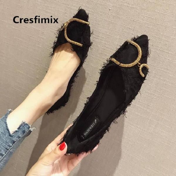 cresfimix zapatos plans women fashion comfortable flock flat shoes lady pointed toe red party shoes female flats c5007, Black
cresfimix zapatos plans women fashion comfortable flock flat shoes lady pointed toe red party shoes female flats c5007, Black