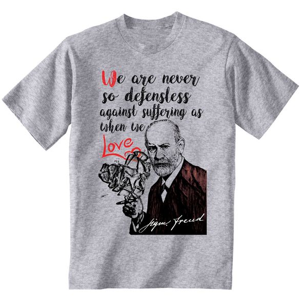 sigmund freud when we love new cotton grey grey tshirt mens 100% cotton plus size tee funny casual brand shirts top
sigmund freud when we love new cotton grey grey tshirt mens 100% cotton plus size tee funny casual brand shirts top