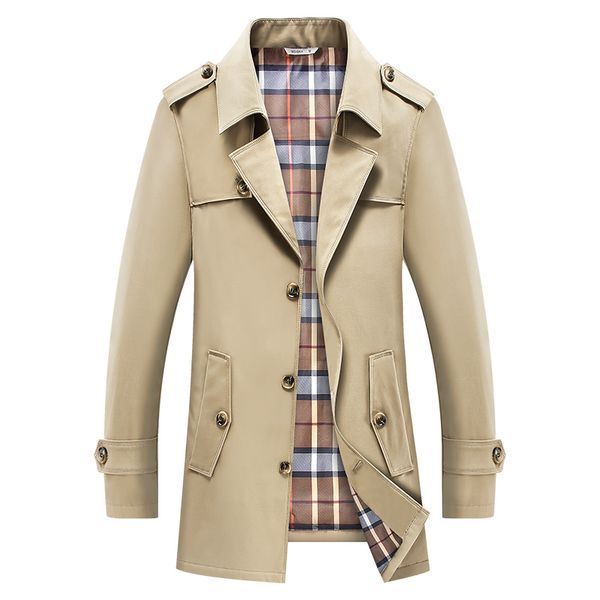 men's trench coats 2021 spring and autumn plus fat code british style business casual windbreaker long single-breasted solid color coat, Tan;black
men's trench coats 2021 spring and autumn plus fat code british style business casual windbreaker long single-breasted solid color coat, Tan;black