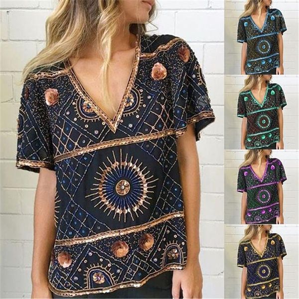 women v neck loose tshirt summer short sleeve print fashion casual tees famale designer tshirt, White
women v neck loose tshirt summer short sleeve print fashion casual tees famale designer tshirt, White