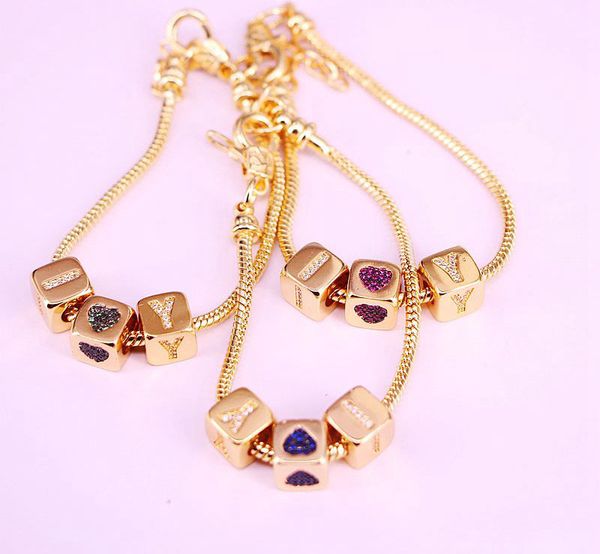 link, chain 2pcs, fashion metal gold color jewelry cz dice spacer bead lover bracelets bangles, Black
link, chain 2pcs, fashion metal gold color jewelry cz dice spacer bead lover bracelets bangles, Black