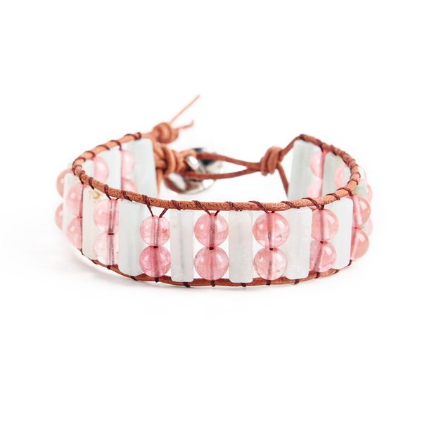 tennis pink bohemian bracelets tube natural stone leather strap wrap bracelet beaded beach friend gifts, Golden;silver
tennis pink bohemian bracelets tube natural stone leather strap wrap bracelet beaded beach friend gifts, Golden;silver