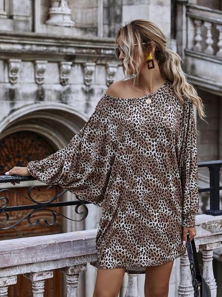 autumn clothes female leisure time dress long sleeves designer skirt mid length dress strapless leopard print oblique shoulder knitting, Black;gray
autumn clothes female leisure time dress long sleeves designer skirt mid length dress strapless leopard print oblique shoulder knitting, Black;gray