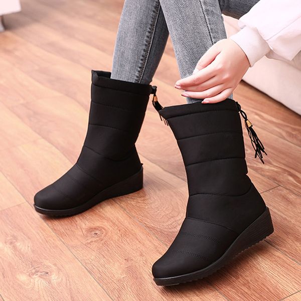 women snow sneakers boots shoes outdoor anti-slip waterproof booties winter warming new, Black
women snow sneakers boots shoes outdoor anti-slip waterproof booties winter warming new, Black