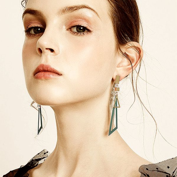 dangle & chandelier design vintage long statement geometric triangle tassel drop earrings for women trendy korean earings jewelry brincos, Silver
dangle & chandelier design vintage long statement geometric triangle tassel drop earrings for women trendy korean earings jewelry brincos, Silver