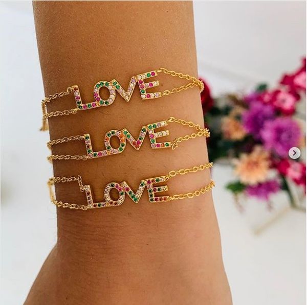link, chain valentines gift for lover 2021 fashion double love letter colorful girlfriend alphabet bracelet, Black
link, chain valentines gift for lover 2021 fashion double love letter colorful girlfriend alphabet bracelet, Black