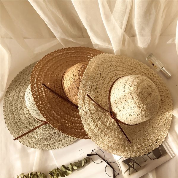 wide brim hats spring and summer fashion folding hollow straw hat snowflake knit beach resort sunscreen visor women sll-match, Blue;gray
wide brim hats spring and summer fashion folding hollow straw hat snowflake knit beach resort sunscreen visor women sll-match, Blue;gray