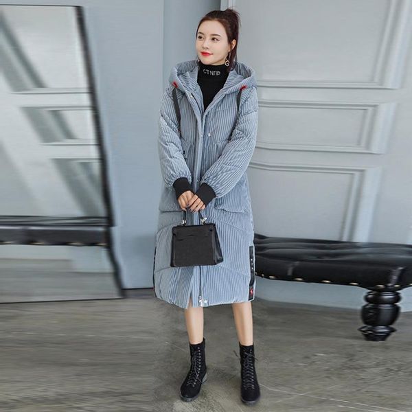 fashion women hooded solid slim long new size for women's cotton slim down parka with hooded winter jacket double warm pockets, Black
fashion women hooded solid slim long new size for women's cotton slim down parka with hooded winter jacket double warm pockets, Black