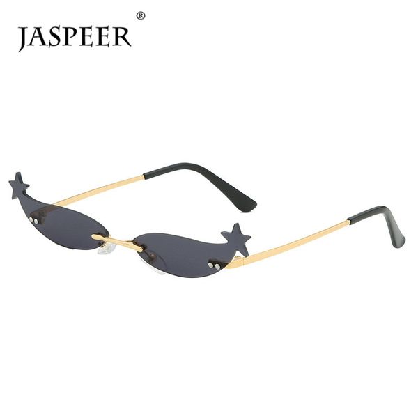 sunglasses jaspeer mini punk rimless women men luxury ladies sun glasses gradient colorful shades uv400 star decoration, White;black
sunglasses jaspeer mini punk rimless women men luxury ladies sun glasses gradient colorful shades uv400 star decoration, White;black