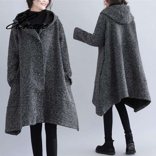 xnxee winter women's fashion velvet irregular hoodie outerwears jackets women's vintage loose long cloak woollen coat, Black
xnxee winter women's fashion velvet irregular hoodie outerwears jackets women's vintage loose long cloak woollen coat, Black