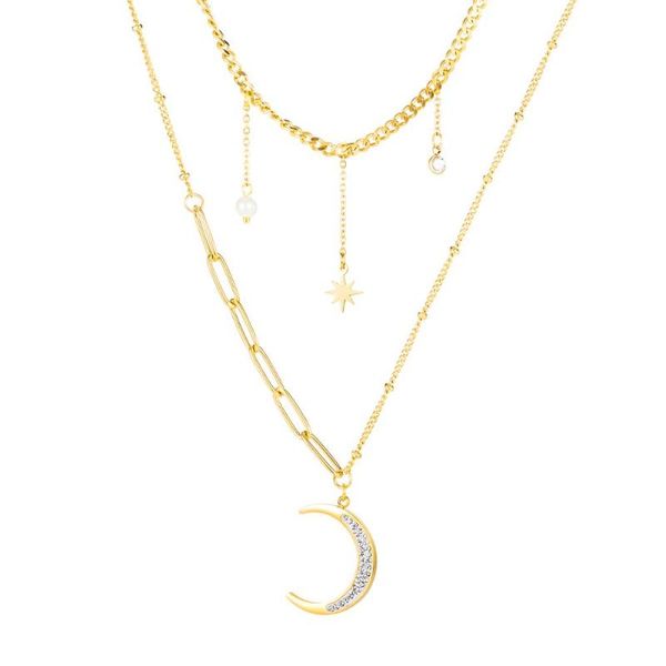 pendant necklaces the star moon set auger sautoir multi-layer chain necklace restoring ancient ways female personality clavicle, Silver
pendant necklaces the star moon set auger sautoir multi-layer chain necklace restoring ancient ways female personality clavicle, Silver