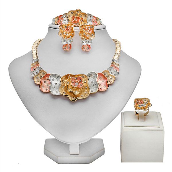 earrings & necklace zuodi exquisite dubai gold bridal jewelry set wholesale joyería nigerian wedding woman accessories statement style, Silver
earrings & necklace zuodi exquisite dubai gold bridal jewelry set wholesale joyería nigerian wedding woman accessories statement style, Silver