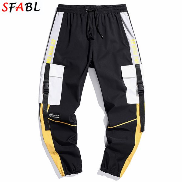 men's pants sfabl fashion patchwork cargo men harem joggers high street harajuku sweatpants hip hop trousers streetwear male, Black
men's pants sfabl fashion patchwork cargo men harem joggers high street harajuku sweatpants hip hop trousers streetwear male, Black