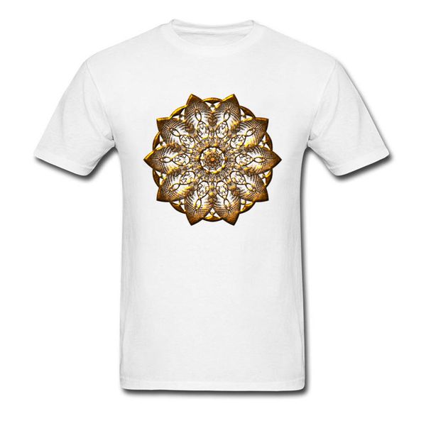 2018 fashion gold mandala design t shirt art print men white t-shirt short sleeve floral chic clothing
2018 fashion gold mandala design t shirt art print men white t-shirt short sleeve floral chic clothing