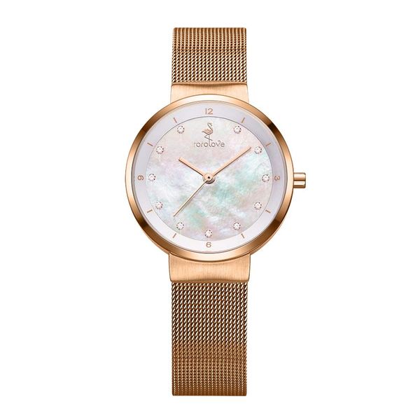 women band with 11 genuine diamonds, stainless steel woven mesh strap band with japanese quartz movement, sapphire glass & 3atm waterproof, Slivery;brown
women band with 11 genuine diamonds, stainless steel woven mesh strap band with japanese quartz movement, sapphire glass & 3atm waterproof, Slivery;brown
