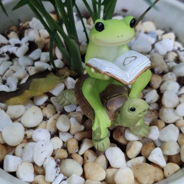 miniature fairy garden micro landscape dollhouse figurine decor green frog 
miniature fairy garden micro landscape dollhouse figurine decor green frog