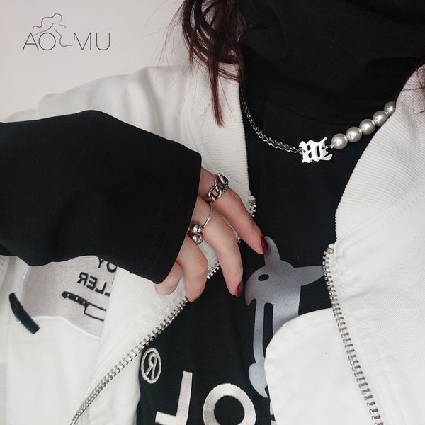 aomu черного белого imitationl pearl колье цепь ожерелье для женщин ювелирных изделий fashion street fashion hip hop металл кулон ожерелье, Silver
aomu черного белого imitationl pearl колье цепь ожерелье для женщин ювелирных изделий fashion street fashion hip hop металл кулон ожерелье, Silver