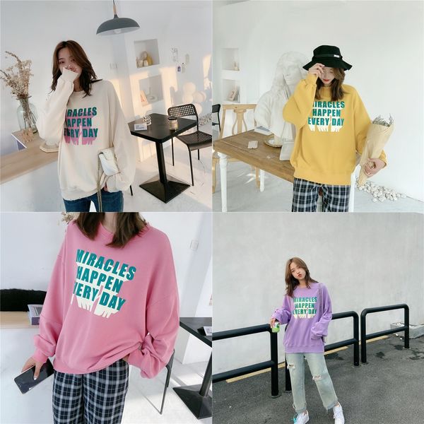be large size casual loose internet celebrity women's t-shirt korean dongdaemun pullover sweater pullover mid-length slimming sweater f, Black
be large size casual loose internet celebrity women's t-shirt korean dongdaemun pullover sweater pullover mid-length slimming sweater f, Black