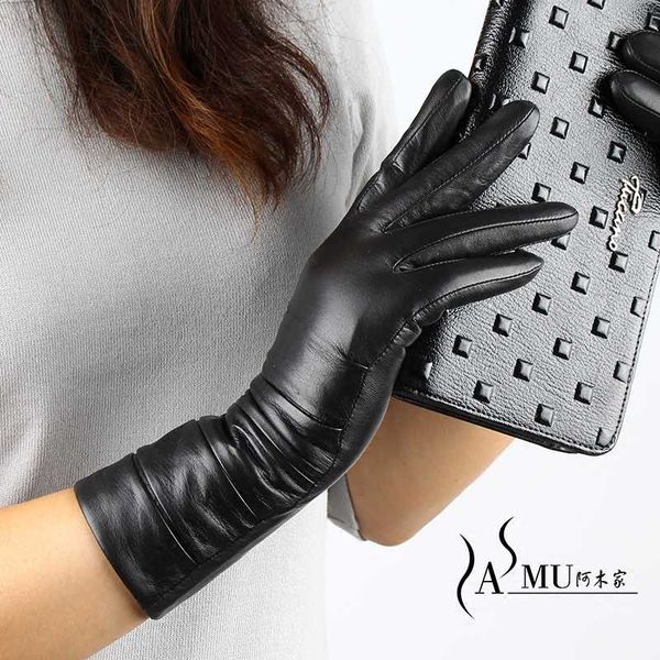 five fingers gloves women' sheepskin leather winter warm simple mid-length plus velvet driving lady mittens black colors touchscreen, Blue;gray
five fingers gloves women' sheepskin leather winter warm simple mid-length plus velvet driving lady mittens black colors touchscreen, Blue;gray