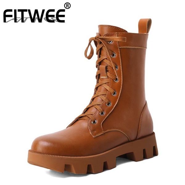 fitwee women real leather boots new winter warm ankle boots women lace up short fashion casual footwear size 34-39, Black
fitwee women real leather boots new winter warm ankle boots women lace up short fashion casual footwear size 34-39, Black