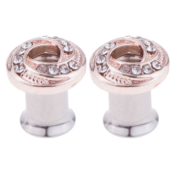 rose gold flower piercing stainless steel ear gauge tunnels plugs ear stretchers, Slivery;golden
rose gold flower piercing stainless steel ear gauge tunnels plugs ear stretchers, Slivery;golden