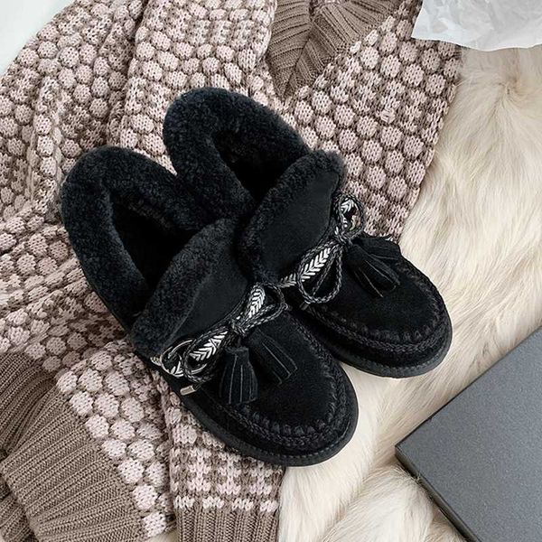 2020 new winter shoes women's snow boots cow leather bow keep warm ankle boots women's bottes femme, Black
2020 new winter shoes women's snow boots cow leather bow keep warm ankle boots women's bottes femme, Black