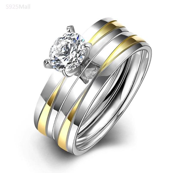 fashion new product cz zircon jewelry gold-color bridal sets ring exquisite pattern stainless steel for men women wedding, Golden;silver
fashion new product cz zircon jewelry gold-color bridal sets ring exquisite pattern stainless steel for men women wedding, Golden;silver