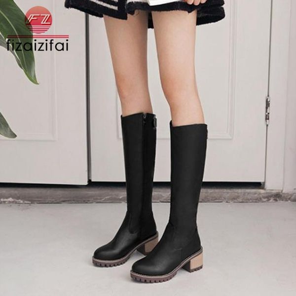 coolcept new women high heels winter boots fur warm knee high boots metal buckle zipper fashion warm woman shoes size 34-43, Black
coolcept new women high heels winter boots fur warm knee high boots metal buckle zipper fashion warm woman shoes size 34-43, Black