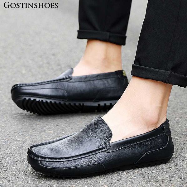 men casual shoes luxury genuine leather mens loafers moccasins soft moccasins homme slip on zapatos size 37-47, Black 
men casual shoes luxury genuine leather mens loafers moccasins soft moccasins homme slip on zapatos size 37-47, Black