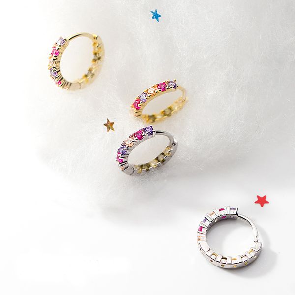 hoop & huggie real 925 sterling silver colorful zircon small earrings dainty hoops for women girls birthday christmas gifts, Golden;silver
hoop & huggie real 925 sterling silver colorful zircon small earrings dainty hoops for women girls birthday christmas gifts, Golden;silver
