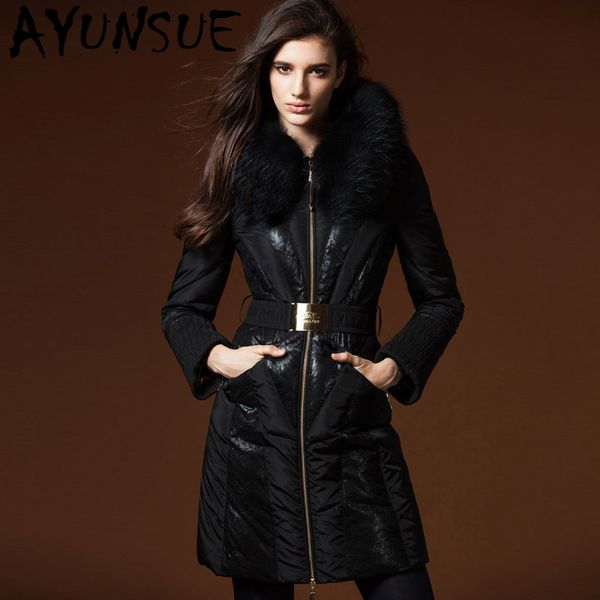 ayunsue luxury natural raccoon fur hooded women's down jacket woman winter clothes 2020 think warm duck down coat parkas ry16718, Black
ayunsue luxury natural raccoon fur hooded women's down jacket woman winter clothes 2020 think warm duck down coat parkas ry16718, Black