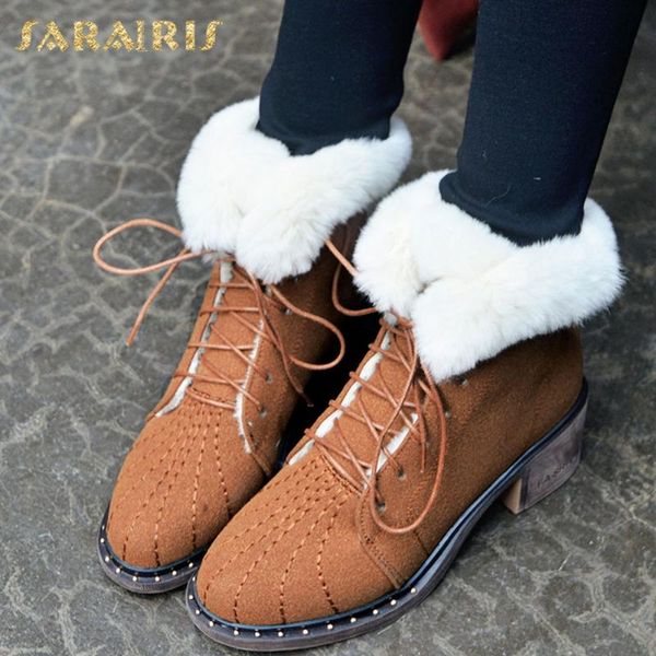 sarairis 2020 big size 43 square heels keep warm plush fur winter ankle boots women shoes cow suede leather snow boots, Black
sarairis 2020 big size 43 square heels keep warm plush fur winter ankle boots women shoes cow suede leather snow boots, Black
