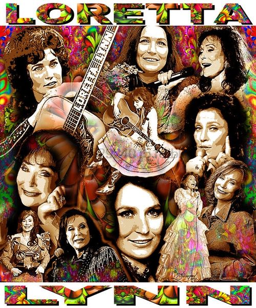 loretta lynn tribute t-shirt or print by ed seeman 
loretta lynn tribute t-shirt or print by ed seeman