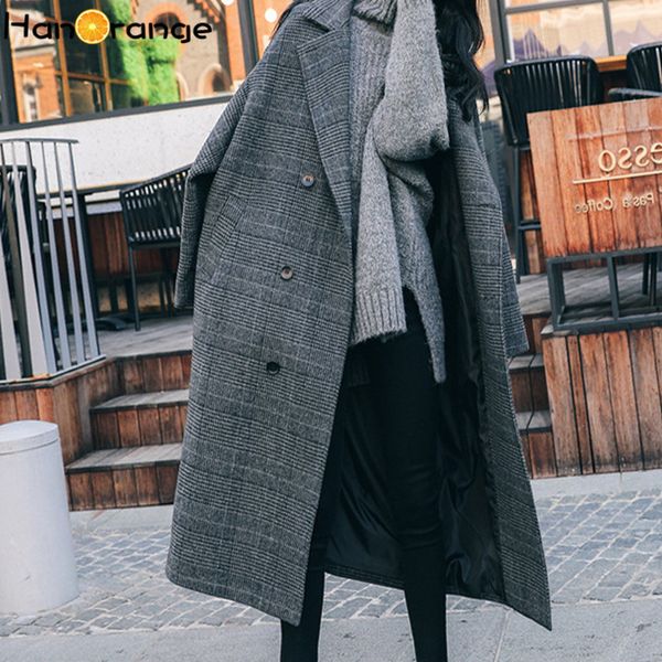 women's wool & blends epaulet drop shoulder plaid woolen coat 2021 winter loose thickening over knee length double breasted overcoat fe, Black
women's wool & blends epaulet drop shoulder plaid woolen coat 2021 winter loose thickening over knee length double breasted overcoat fe, Black
