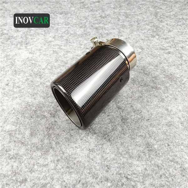 1 piece single glossy carbon fiber car back system exhaust tailtip auto universal muffler exhaust pipes
1 piece single glossy carbon fiber car back system exhaust tailtip auto universal muffler exhaust pipes