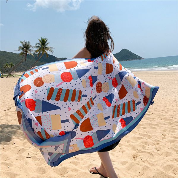 scarves 2021 women scarf air conditioning multifunctional long fashion seaside vacation sunscreen silk shawl female beach wrap, Blue;gray
scarves 2021 women scarf air conditioning multifunctional long fashion seaside vacation sunscreen silk shawl female beach wrap, Blue;gray