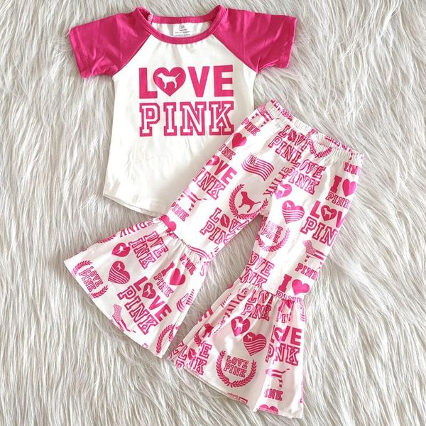 fashion kids boutique clothes short sleeve shirt and bell pants set for girl girl letters and pattern design outfit, White
fashion kids boutique clothes short sleeve shirt and bell pants set for girl girl letters and pattern design outfit, White