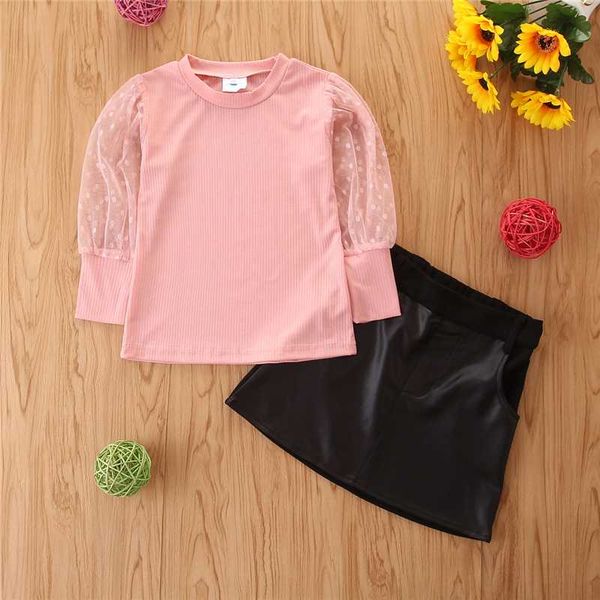 clothing sets 2021 toddler kid girls 2pcs fashion outfits polka dots mesh sleeve round neck solid color leather skirt clothes set, White
clothing sets 2021 toddler kid girls 2pcs fashion outfits polka dots mesh sleeve round neck solid color leather skirt clothes set, White