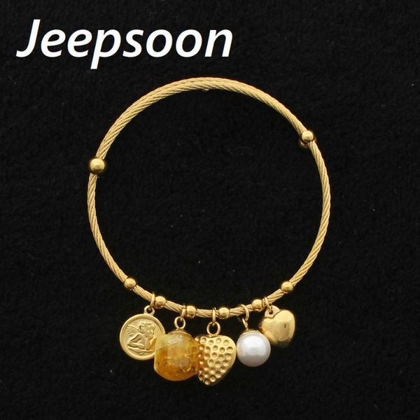 bangle fashion stainless steel jewelry charm heart pendant round bracelets for woman jeepsoon beqhakbd, Black
bangle fashion stainless steel jewelry charm heart pendant round bracelets for woman jeepsoon beqhakbd, Black