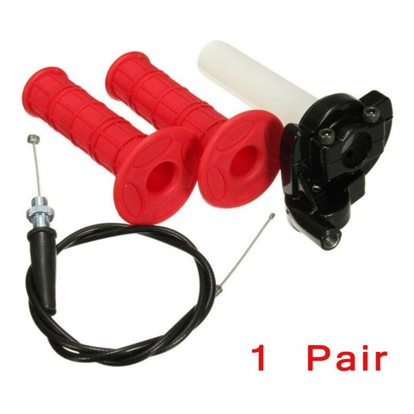 universal 1 pair 2 pcs 22mm or 7/8" for motorcycle 50-250cc atv quad pit dirt bike throttle handle grip with cable accessories
universal 1 pair 2 pcs 22mm or 7/8" for motorcycle 50-250cc atv quad pit dirt bike throttle handle grip with cable accessories