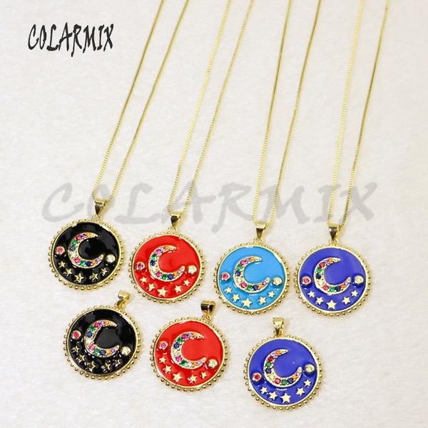 10 strands round pendants necklace enamel colors charm necklace crescent pendants small crescent accessories for women 5957, Silver
10 strands round pendants necklace enamel colors charm necklace crescent pendants small crescent accessories for women 5957, Silver