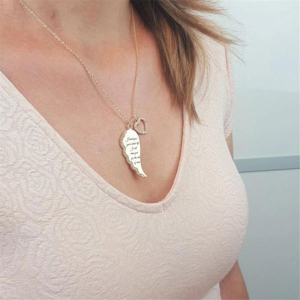 ttlife angel alphabet rhinestone zircon love necklace angel wing crystal pendant long sweater chain gift pendant necklace, Silver
ttlife angel alphabet rhinestone zircon love necklace angel wing crystal pendant long sweater chain gift pendant necklace, Silver