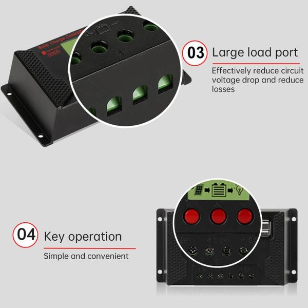 30a / 20a / 10a automatic solar charging controller pwm controller lcd dual usb 5v output solar panel pv voltage regulator
30a / 20a / 10a automatic solar charging controller pwm controller lcd dual usb 5v output solar panel pv voltage regulator