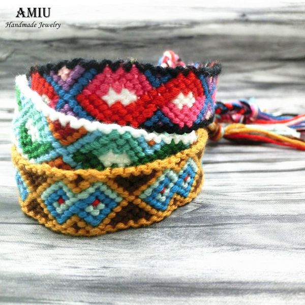 amiu dropshipping bohemia style weave custom cotton friendship bracelet woven rope string bracelet for women men cbhx14g 2020, Golden;silver
amiu dropshipping bohemia style weave custom cotton friendship bracelet woven rope string bracelet for women men cbhx14g 2020, Golden;silver