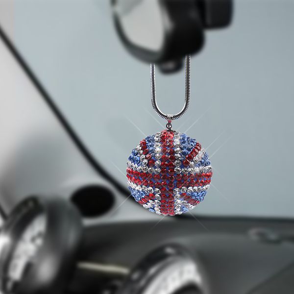 1pcs car crystal ball pendant british flag car interior decoration rearview mirror accessories for mini cooper
1pcs car crystal ball pendant british flag car interior decoration rearview mirror accessories for mini cooper