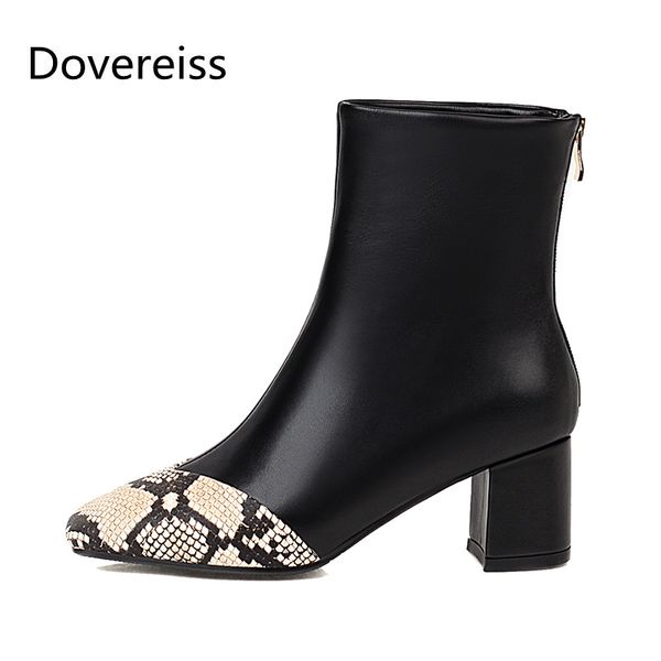 boots dovereiss fashion women's shoes winter beige serpentine elegant zipper square toe short concise mature 31-49, Black
boots dovereiss fashion women's shoes winter beige serpentine elegant zipper square toe short concise mature 31-49, Black