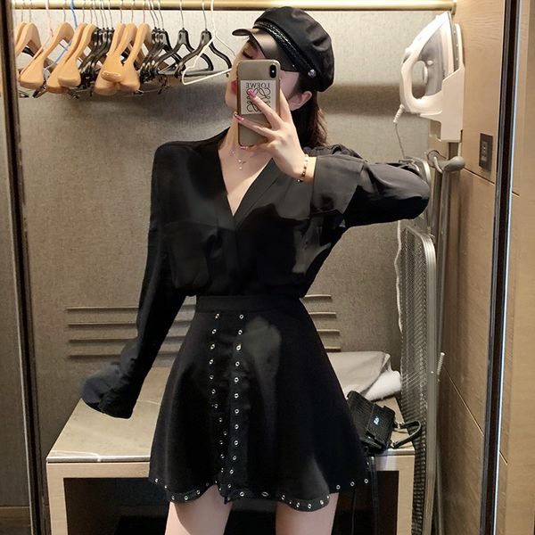 large size women's spring new suit slimming v-neck short skirtshirt skirtshirt short skirt loose slimming temperament a skirt ghcve, Gray
large size women's spring new suit slimming v-neck short skirtshirt skirtshirt short skirt loose slimming temperament a skirt ghcve, Gray