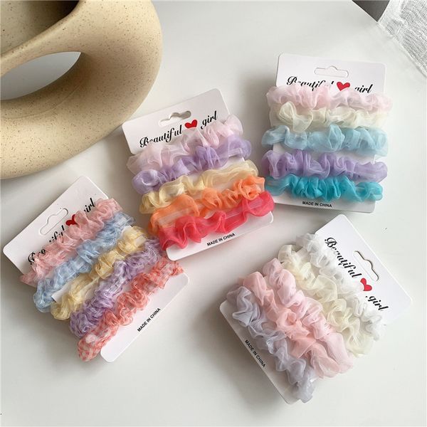 hair accessories 5pcs/lot candy color mesh yarn scrunchies for women organza transparent girls ring rope rubber band
hair accessories 5pcs/lot candy color mesh yarn scrunchies for women organza transparent girls ring rope rubber band